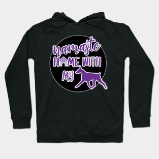 Namaste Home With My Doberberman Hoodie